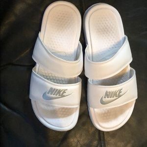 Nike double strap slides